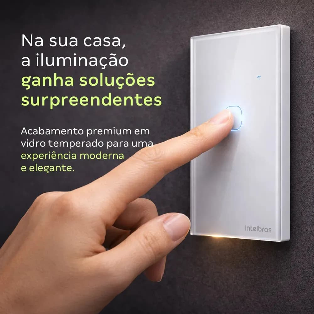 Interruptor Touch Inteligente 3 Teclas Eiw 1003 Intelbras Branco — imagem 3