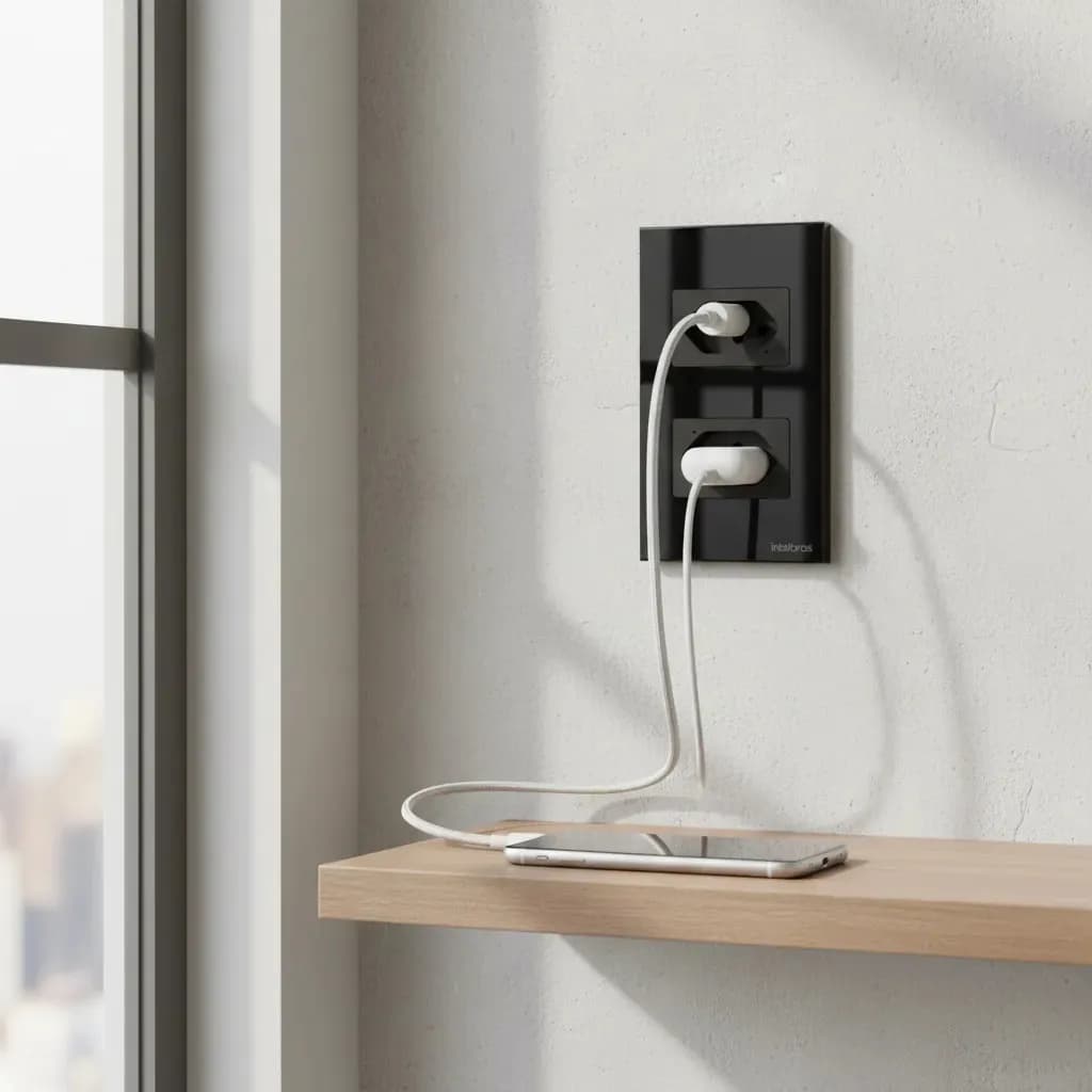 Tomada Inteligente Wi-fi Etw 1002 Intelbras Preto — imagem 3