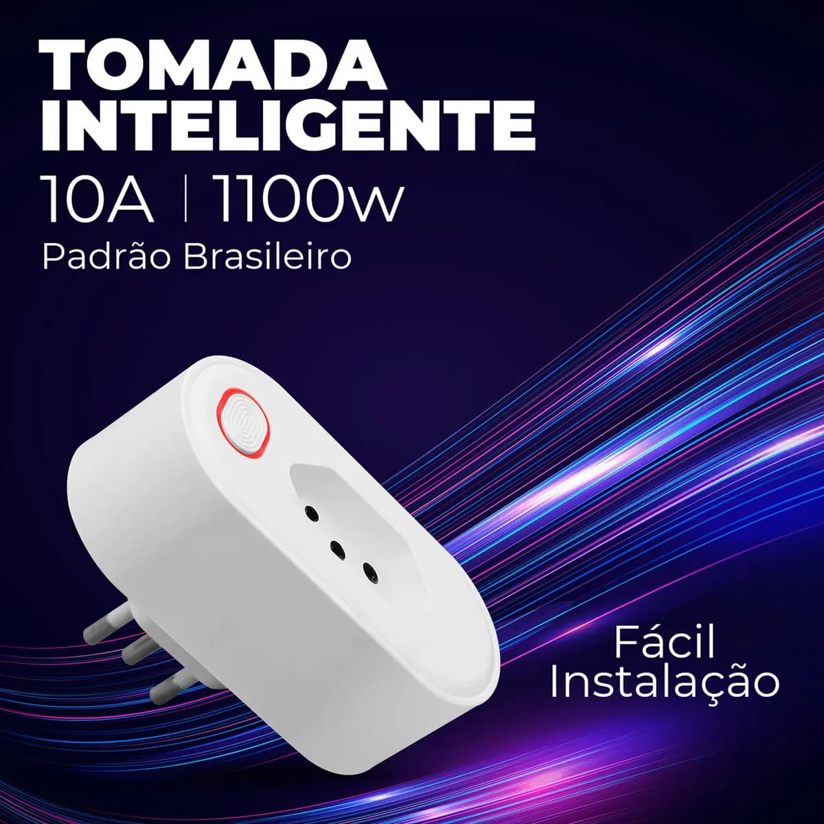 Tomada Inteligente Wifi 10a Ekaza Medidor De Consumo Smart Alexa Google Tuya Smart Life 110v — imagem 4