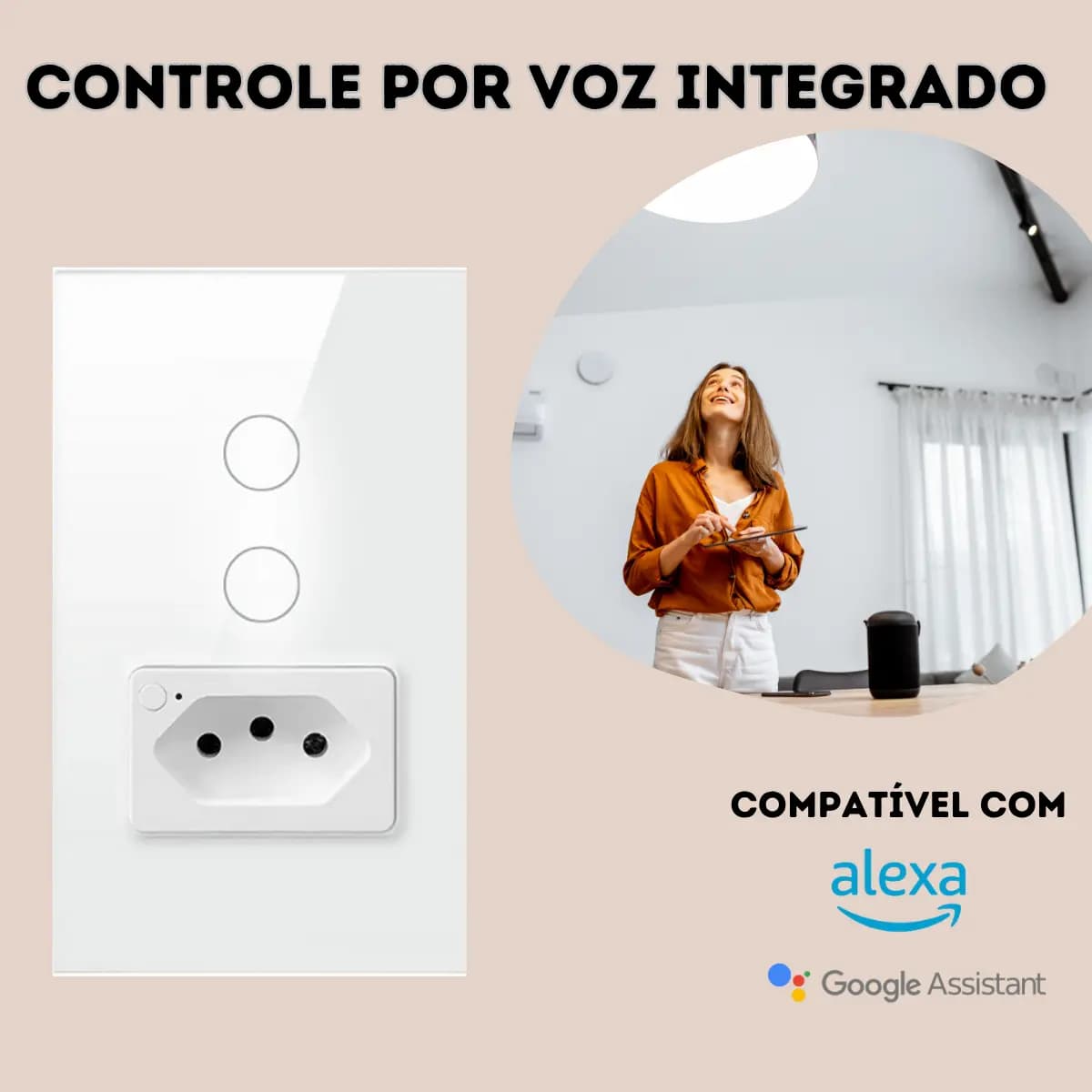Interruptor Tomada Inteligente Digital Touch Wi-fi Automação — imagem 2