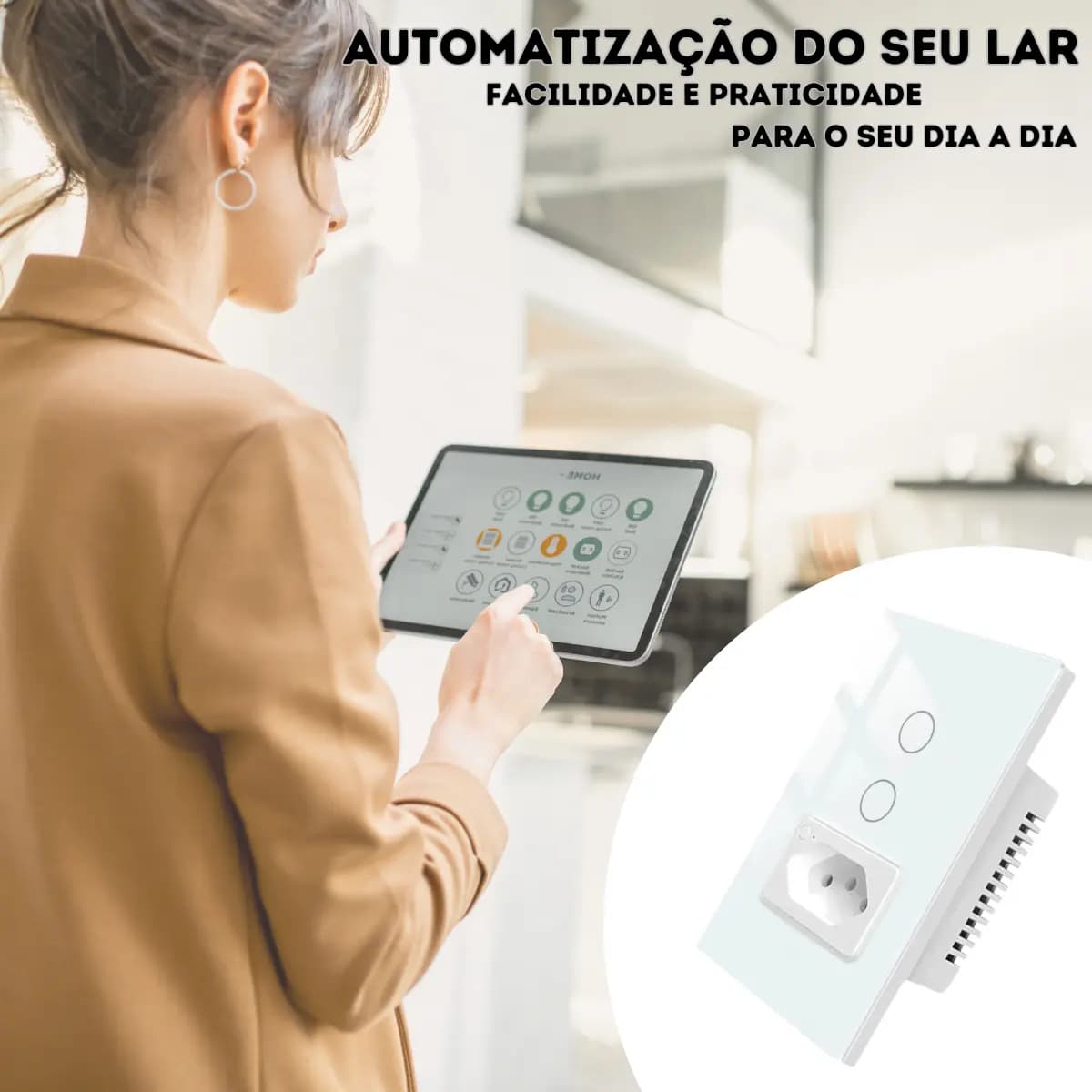 Interruptor Tomada Inteligente Digital Touch Wi-fi Automação — imagem 4