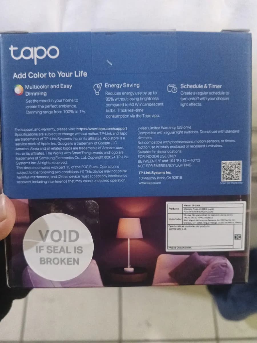 Kit De Luz Inteligente Tp-link Tapo L530e Led Rgb Wifi 2 — imagem 5