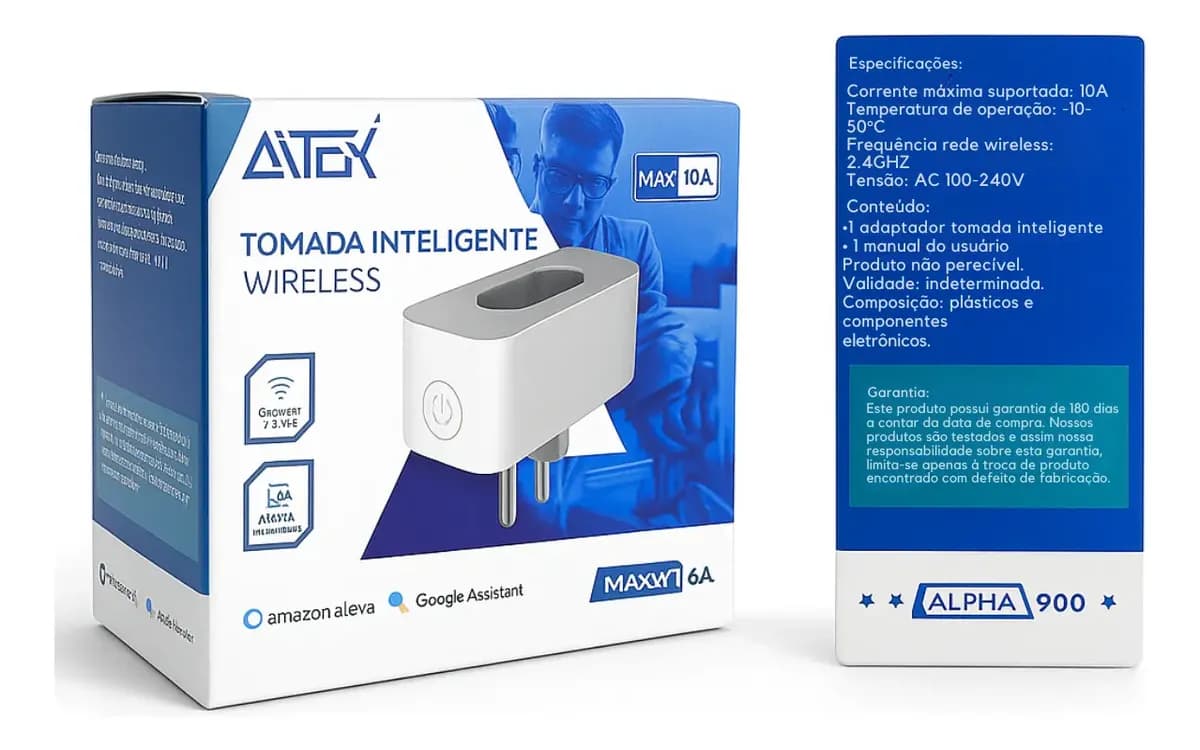 Tomada Inteligente Smart Bivolt Wi-fi Wireless Plug Moderna — imagem 6