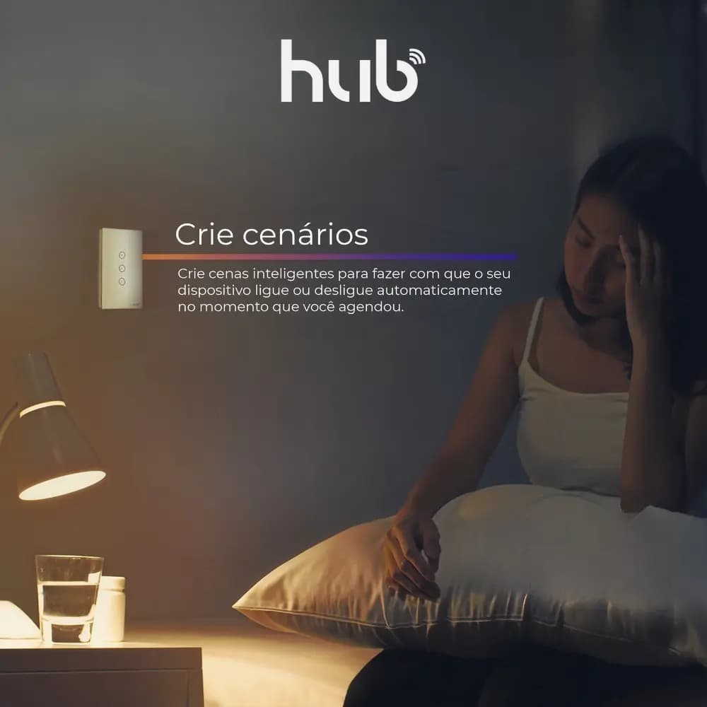Interruptor Wifi Inteligente 2 Botões Touch C/tomada Alexa Cor Branco — imagem 5