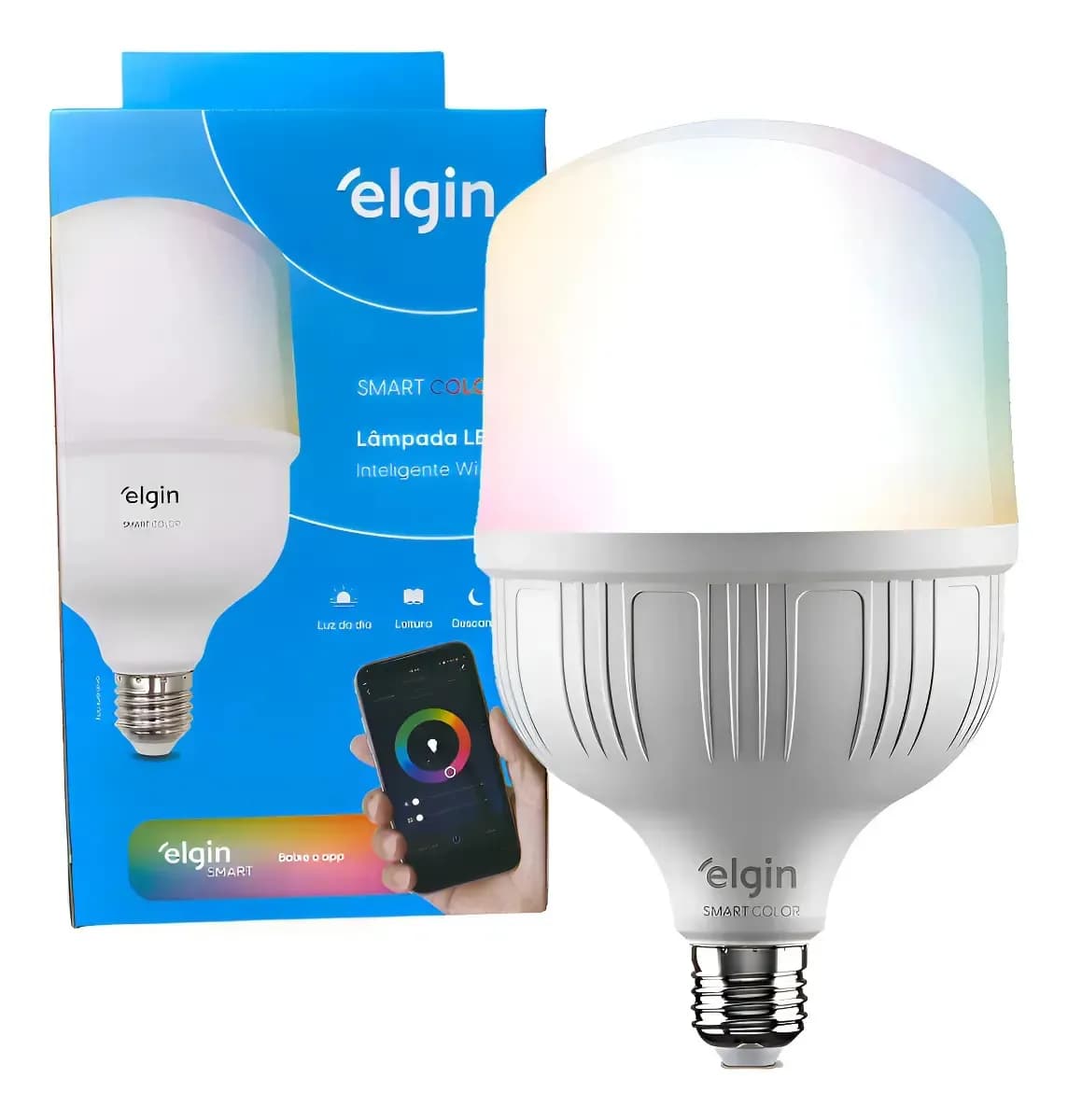 Lâmpada Inteligente Led Bulbo 20w Rgb Smart Color - Elgin — imagem 6
