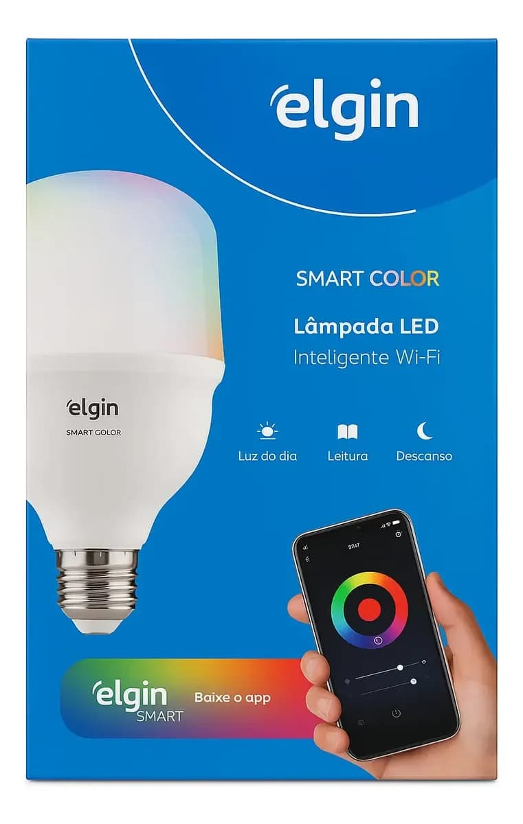 Lampada Led Rgb Bulbo 30w Inteligente Smart Wi-fi Elgin — imagem 4