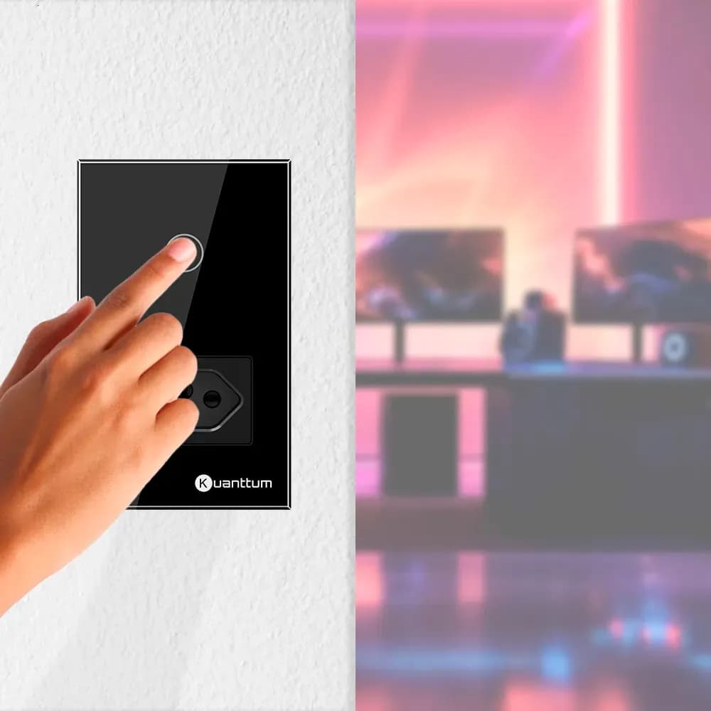 Interruptor Touch Inteligente + Tomada Wifi Kuanttum Tk1011 — imagem 2