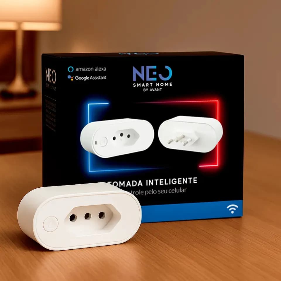 Tomada Inteligente Wi-fi 2.4 GHz 10A 110v/220v Bivolt Branco Cod: 290600076 Neo Avant — imagem 2