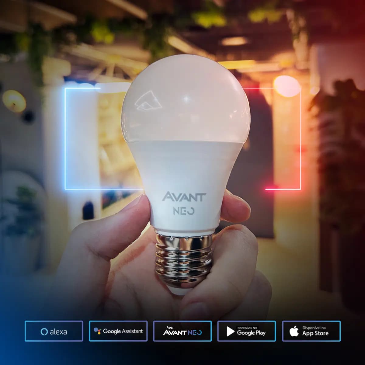 Kit 10 Lampadas Led Pera Smart Inteligente Wi Fi 2.4ghz Alexa Google 10w Rgb 2700k/6500k Branco Quente/neutro/frio E27 Cod: 290028177-10 Avant Neo — imagem 2