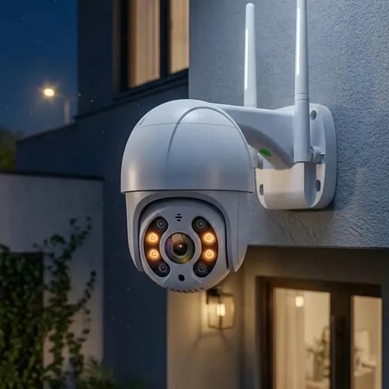 Câmera Segurança Wifi Externa Speed Dome 1080p Infravermelho Ip66 Fantech