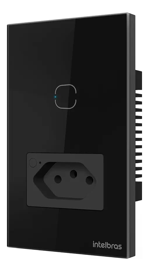 Tomada Interruptor Inteligente Wifi 10a Ets 2001 Intelbras Cor Preto — imagem 2