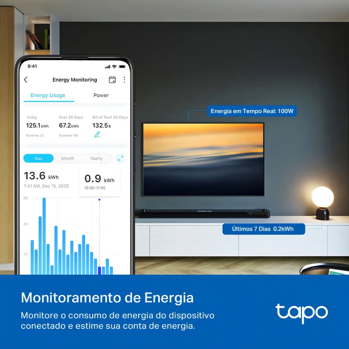 Tomada Inteligente Wi-fi Tapo P110 Tp-link — imagem 2