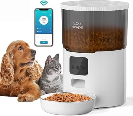 Alimentador Autom&aacute;tico C&atilde;es Gatos Pets,4L Tuya APP Alimentador Pet Gato C&atilde;o Autom&aacute;tico Wi-fi Smart Program&aacute;vel 1-4 Refei&ccedil;&otilde;es por Dia | Amazon.com.br — imagem 6
